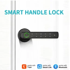 Cerradura inteligente con lector de huella y control por app WiFi