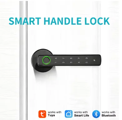 Cerradura inteligente con lector de huella y control por app WiFi