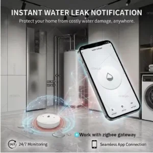 Sensor de agua detector de fugas e inundación con alarma