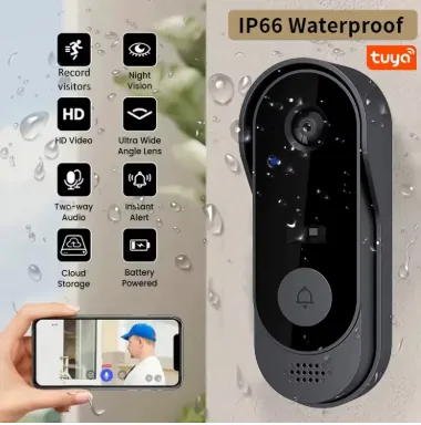 Timbre inalámbrico inteligente WiFi con notificaciones al celular
